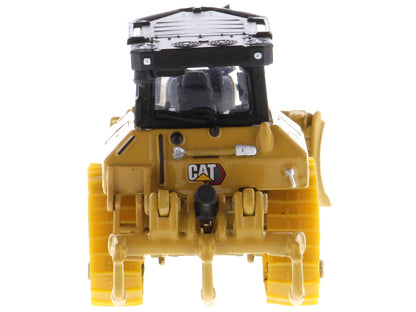 CAT Caterpillar D5 Track-Type Dozer Yellow with Fine Grading Undercarriage and Foldable Blade "High Line Series" 1/87 (HO) Scale Diecast Model by Diecast Masters-DiecastModeler.com