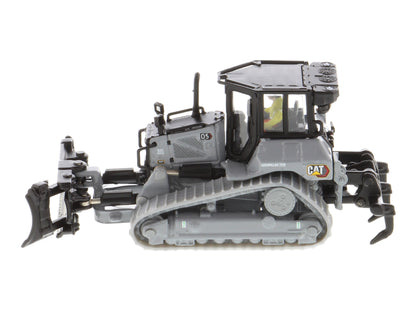 CAT Caterpillar D5 Track-Type Dozer "Centennial" Gray with Operator "High Line Series" 1/87 (HO) Diecast Model by Diecast Masters-DiecastModeler.com