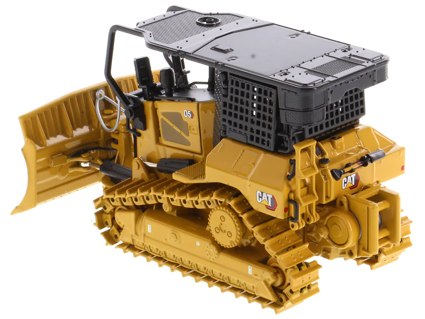 CAT Caterpillar D5 XR Fire Suppression Track Type Dozer Yellow "High Line" Series 1/50 Diecast Model by Diecast Masters-DiecastModeler.com