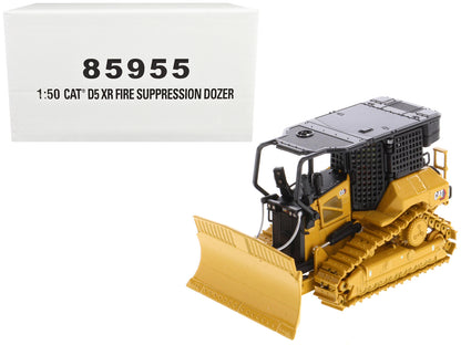 CAT Caterpillar D5 XR Fire Suppression Track Type Dozer Yellow "High Line" Series 1/50 Diecast Model by Diecast Masters-DiecastModeler.com