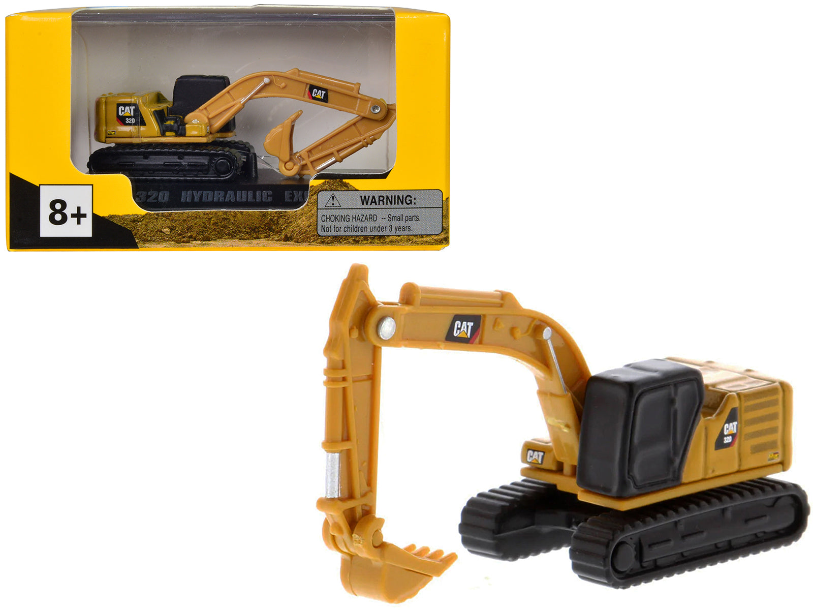 CAT Caterpillar 320 Hydraulic Excavator Yellow "Micro-Constructor" Series Diecast Model by Diecast Masters-DiecastModeler.com