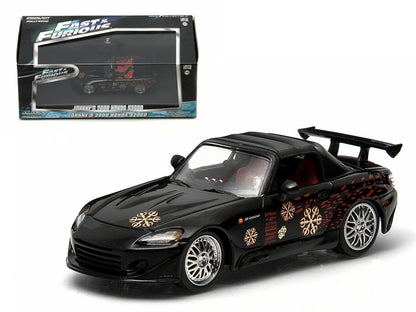 Johnny's 2000 Honda S2000 Black "The Fast and The Furious" Movie (2001) 1/43 Diecast Model Car by Greenlight-DiecastModeler.com