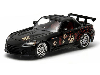 Johnny's 2000 Honda S2000 Black "The Fast and The Furious" Movie (2001) 1/43 Diecast Model Car by Greenlight