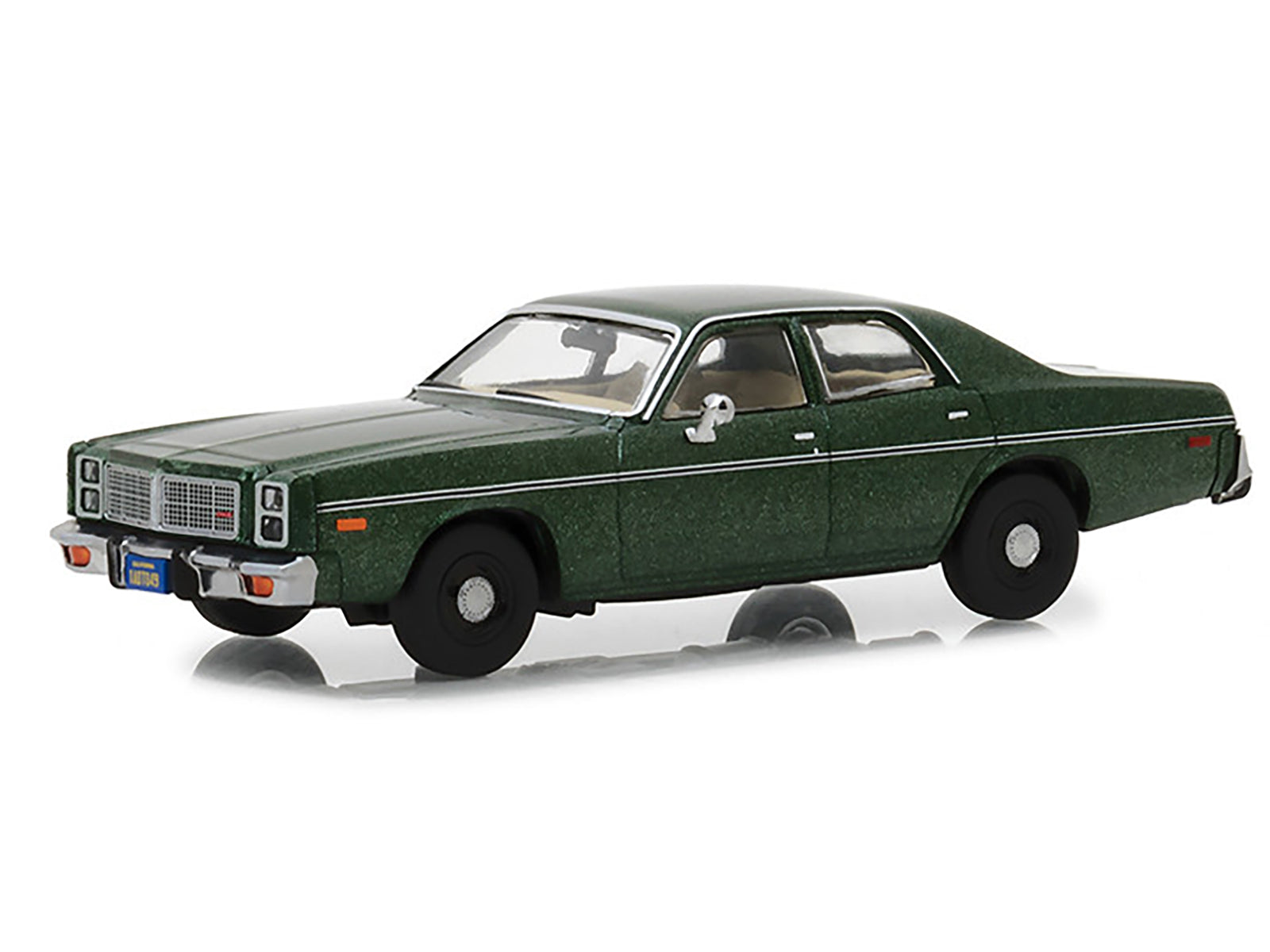 1978 Dodge Monaco (Rick Hunter's) Green "Hunter" (1984-1991) TV Series 1/43 Diecast Model Car by Greenlight-DiecastModeler.com