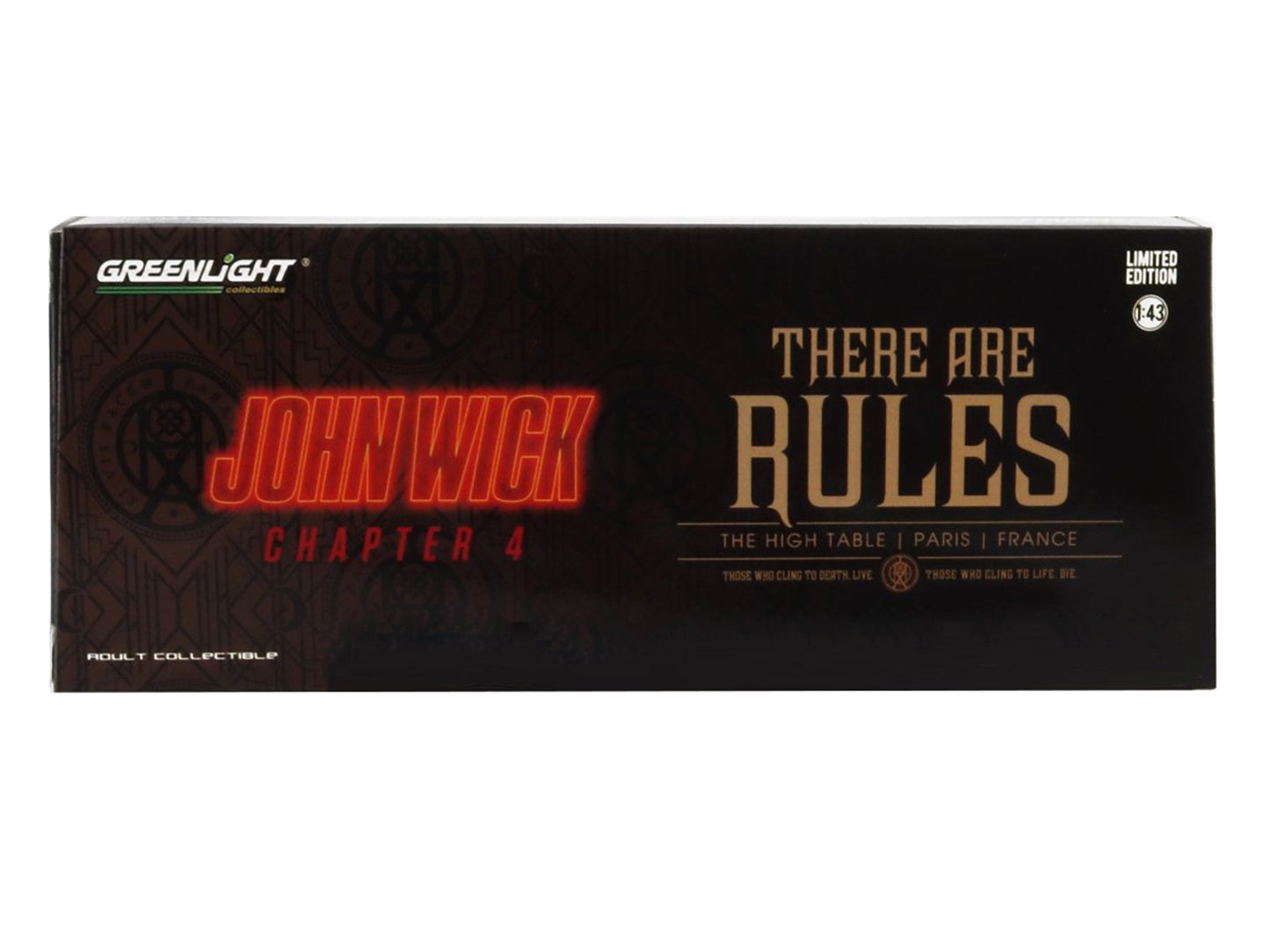 1971 Plymouth Barracuda Black "John Wick: Chapter 4" (2023) Movie "Hollywood" Series 1/43 Diecast Model Car by Greenlight-DiecastModeler.com