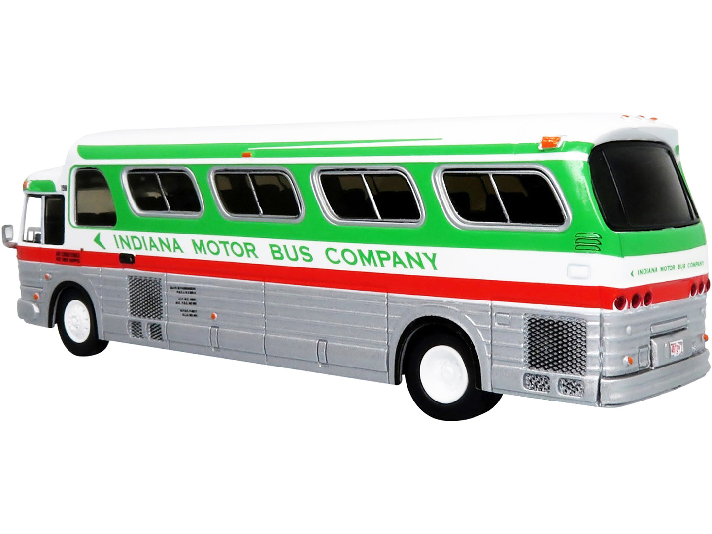 1966 GM PD4107 "Buffalo" Coach Bus "Indiana Motor Bus Company" Destination: Indianapolis "Vintage Bus & Motorcoach Collection" 1/87 Diecast Model by Iconic Replicas