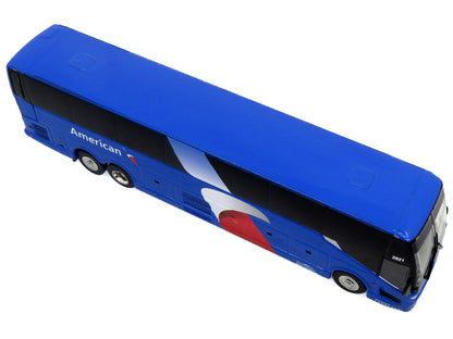 Prevost H3-45 Coach Bus "American Airlines Landline" Blue with Graphics Limited Edition 1/87 (HO) Diecast Model by Iconic Replicas