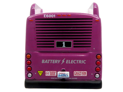 New Flyer Xcelsior XE60 Articulated Transit Bus "Spokane Transit City Line" Black and Purple "The Bus & Motorcoach Collection" Limited Edition 1/87 (HO) Diecast Model by Iconic Replicas