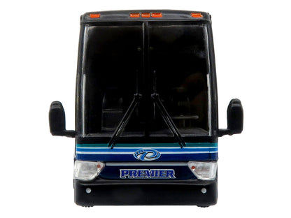 Van Hool TX-45 Motorcoach Bus "Premier Transportation" Blue and Black with Graphics "The Bus and Motorcoach Collection" Limited Edition to 504 pieces Worldwide 1/87 (HO) Diecast Model by Iconic Replicas