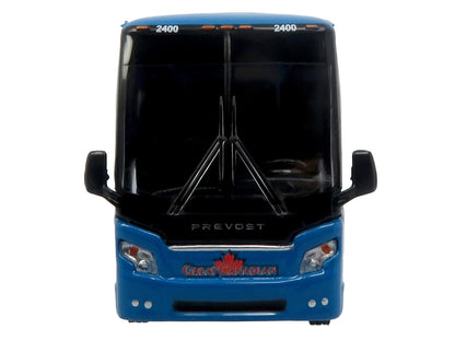 Prevost H3-45 Coach Bus "Great Canadian Coaches" Blue with Graphics Limited Edition 1/87 (HO) Diecast Model by Iconic Replicas
