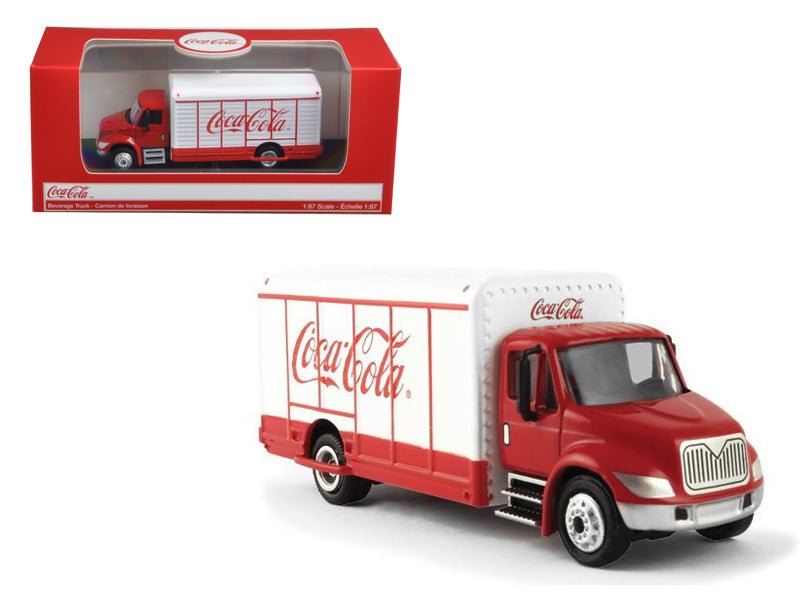 "Coca-Cola" Beverage Truck Red and White 1/87 Diecast Model by Motorcity Classics-DiecastModeler.com
