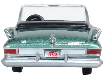 1961 Chrysler 300 Convertible Pinewood Green Metallic 1/87 (HO) Scale Diecast Model Car by Oxford Diecast-DiecastModeler.com
