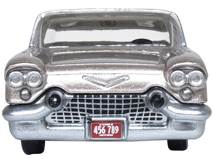 1957 Cadillac Eldorado Brougham Sandalwood Beige Metallic with Silver Top 1/87 (HO) Scale Diecast Model Car by Oxford Diecast-DiecastModeler.com