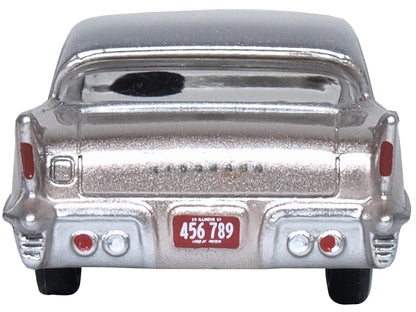 1957 Cadillac Eldorado Brougham Sandalwood Beige Metallic with Silver Top 1/87 (HO) Scale Diecast Model Car by Oxford Diecast-DiecastModeler.com