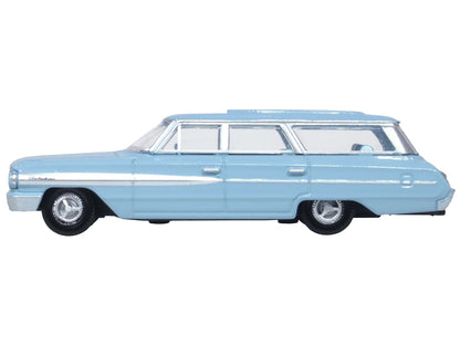 1964 Ford Country Sedan Skylight Blue 1/87 (HO) Scale Diecast Model Car by Oxford Diecast-DiecastModeler.com