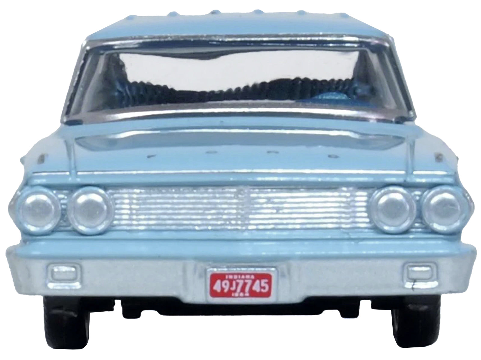 1964 Ford Country Sedan Skylight Blue 1/87 (HO) Scale Diecast Model Car by Oxford Diecast-DiecastModeler.com