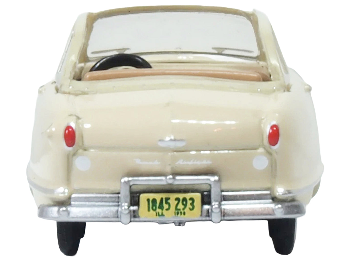 1950 Nash Rambler Custom Landau Convertible (Open) Champagne Ivory 1/87 (HO) Scale Diecast Model Car by Oxford Diecast-DiecastModeler.com