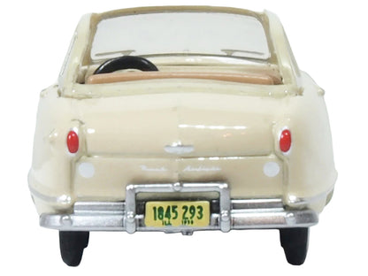 1950 Nash Rambler Custom Landau Convertible (Open) Champagne Ivory 1/87 (HO) Scale Diecast Model Car by Oxford Diecast-DiecastModeler.com