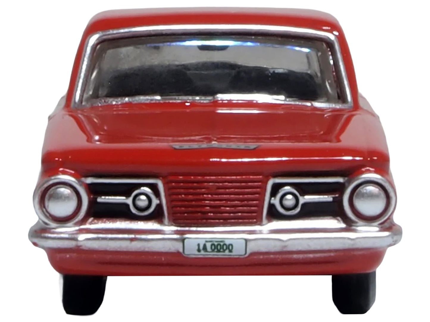 1965 Plymouth Barracuda Red 1/87 (HO) Scale Diecast Model Car by Oxford Diecast