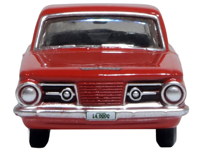 1965 Plymouth Barracuda Red 1/87 (HO) Scale Diecast Model Car by Oxford Diecast
