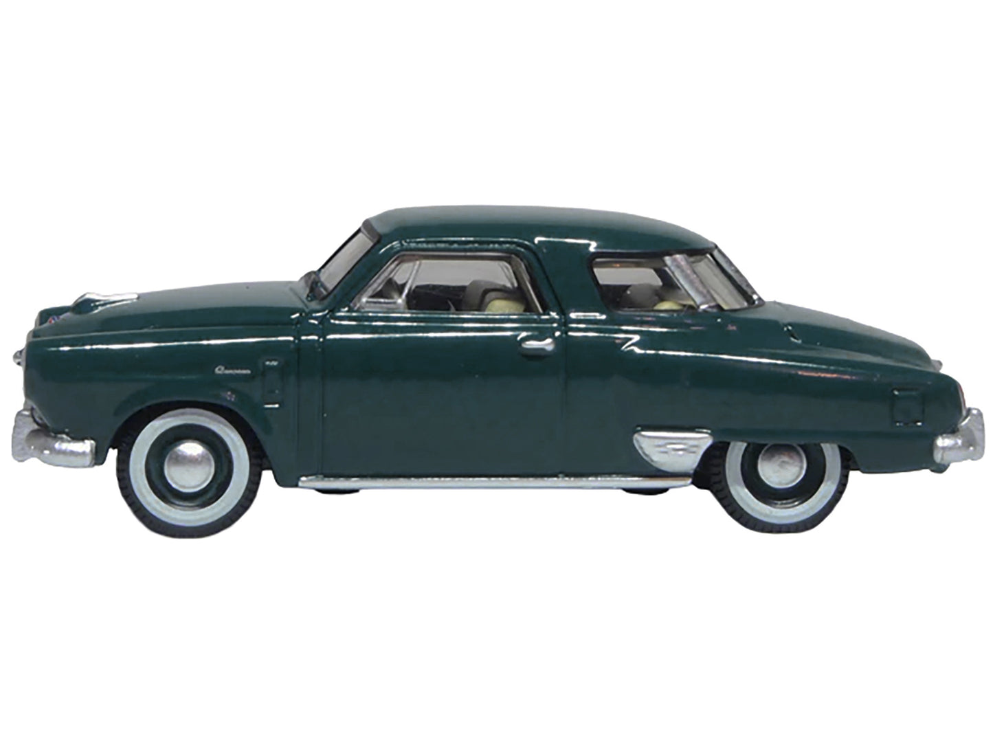 1950 Studebaker Champion Starlight Coupe Aqua Green 1/87 (HO) Scale Diecast Model Car by Oxford Diecast