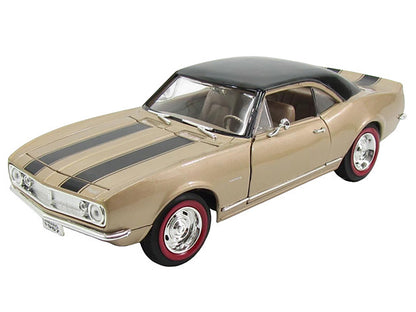 1967 Chevrolet Camaro Z/28 Gold with Black Stripes 1/18 Diecast Model Car  by Road Signature