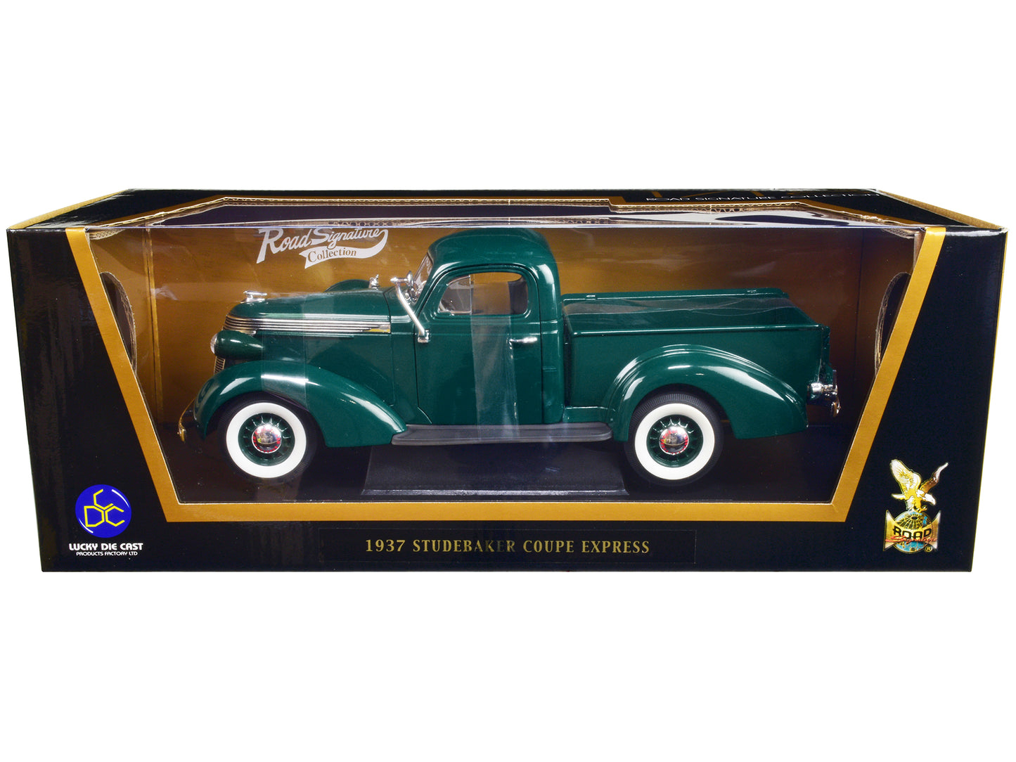 1937 Studebaker Express Pickup Truck Green 1/18 Diecast Model Car by Road Signature-DiecastModeler.com