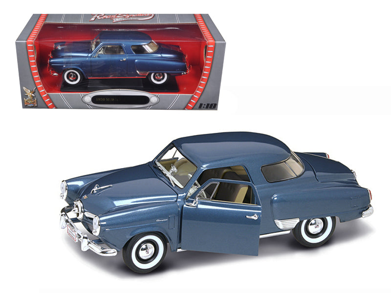 1950 Studebaker Champion Blue Metallic 1/18 Diecast Model Car by Road Signature-DiecastModeler.com