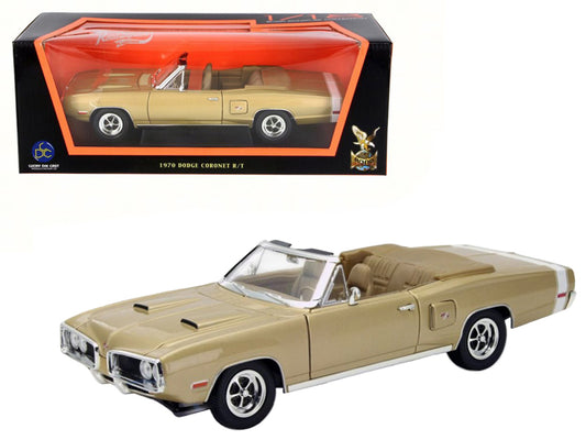 1970 Dodge Coronet R/T Gold 1/18 Diecast Model Car by Road Signature-DiecastModeler.com