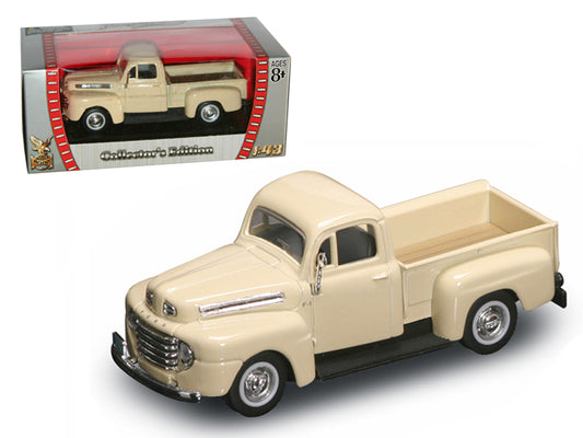 1948 Ford F-1 Pickup Truck Cream 1/43 Diecast Model Car by Road Signature-DiecastModeler.com
