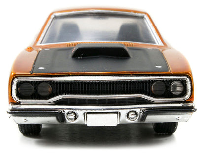 Dom's Plymouth Road Runner Orange Metallic with Matt Black Hood "Fast & Furious" Series 1/32 Diecast Model Car by Jada-DiecastModeler.com