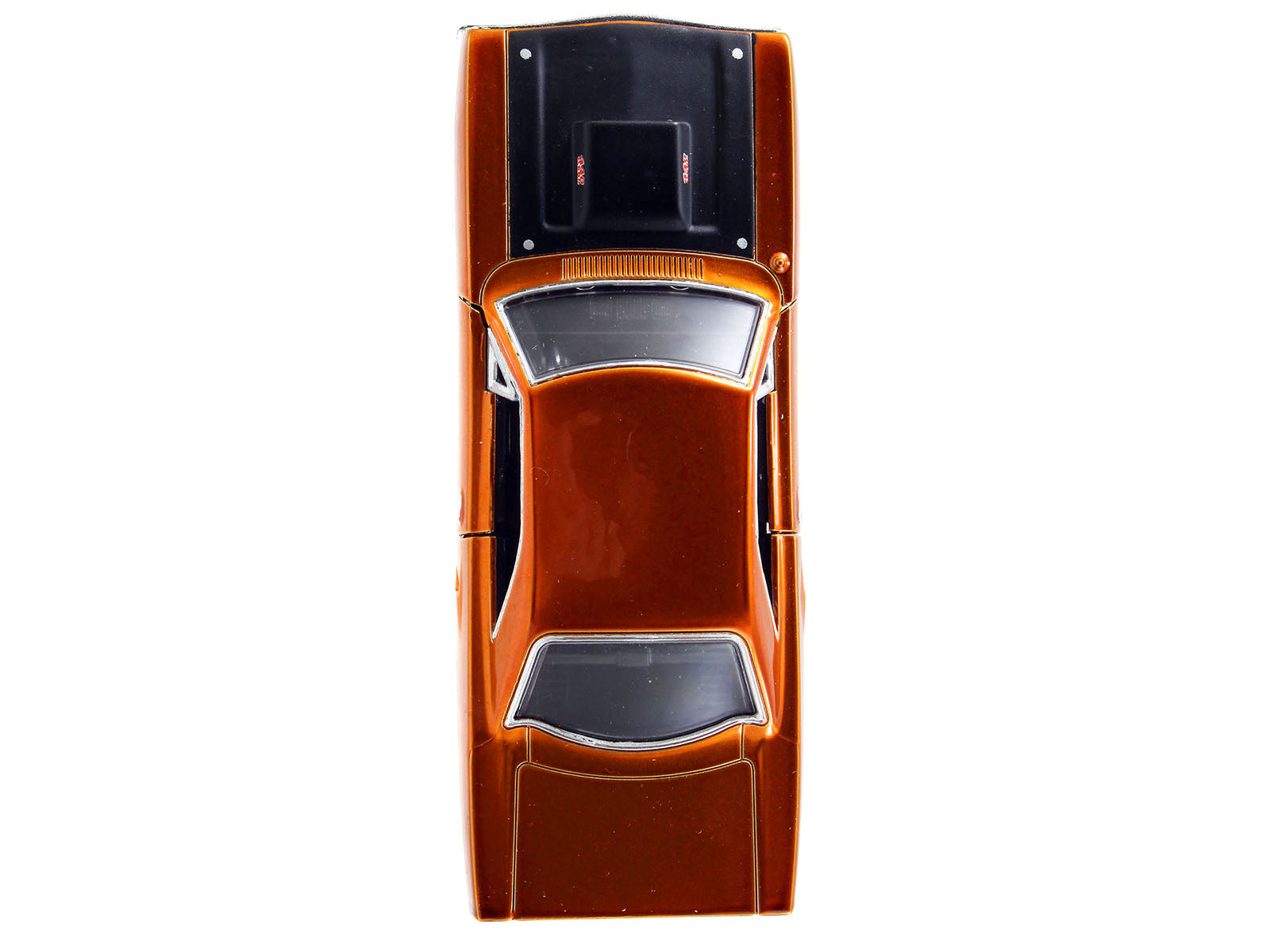 Dom's Plymouth Road Runner Orange Metallic with Matt Black Hood "Fast & Furious" Series 1/32 Diecast Model Car by Jada-DiecastModeler.com