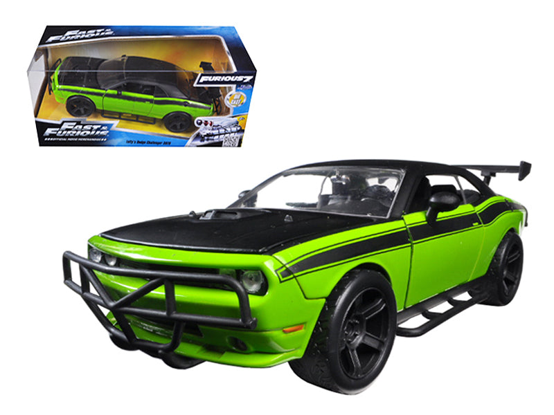 Letty's Dodge Challenger SRT8 Off Road Green and Black "Fast & Furious" Movie 1/24 Diecast Model Car by Jada-DiecastModeler.com