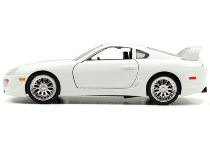Brian's Toyota Supra White "Fast & Furious 7" (2015) Movie 1/32 Diecast Model Car by Jada-DiecastModeler.com