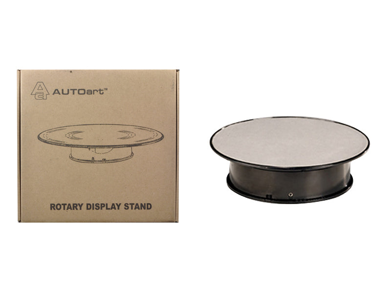 Rotary Display Turn Table 8 Inches with Silver Top 1/43, 1/64, 1/32, 1/24 by Autoart-DiecastModeler.com