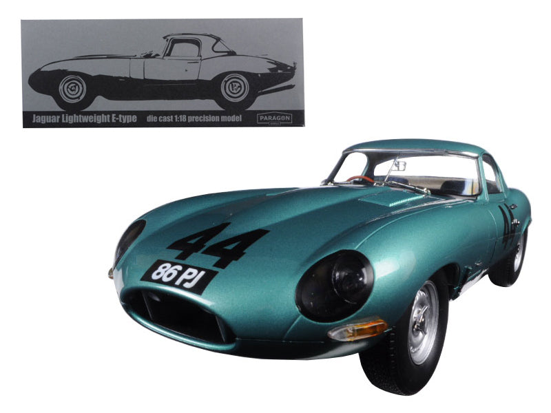 1963 Jaguar Lightweight E-Type #44 "Arkins 86 PJ" 1/18 Diecast Model Car by Paragon-DiecastModeler.com