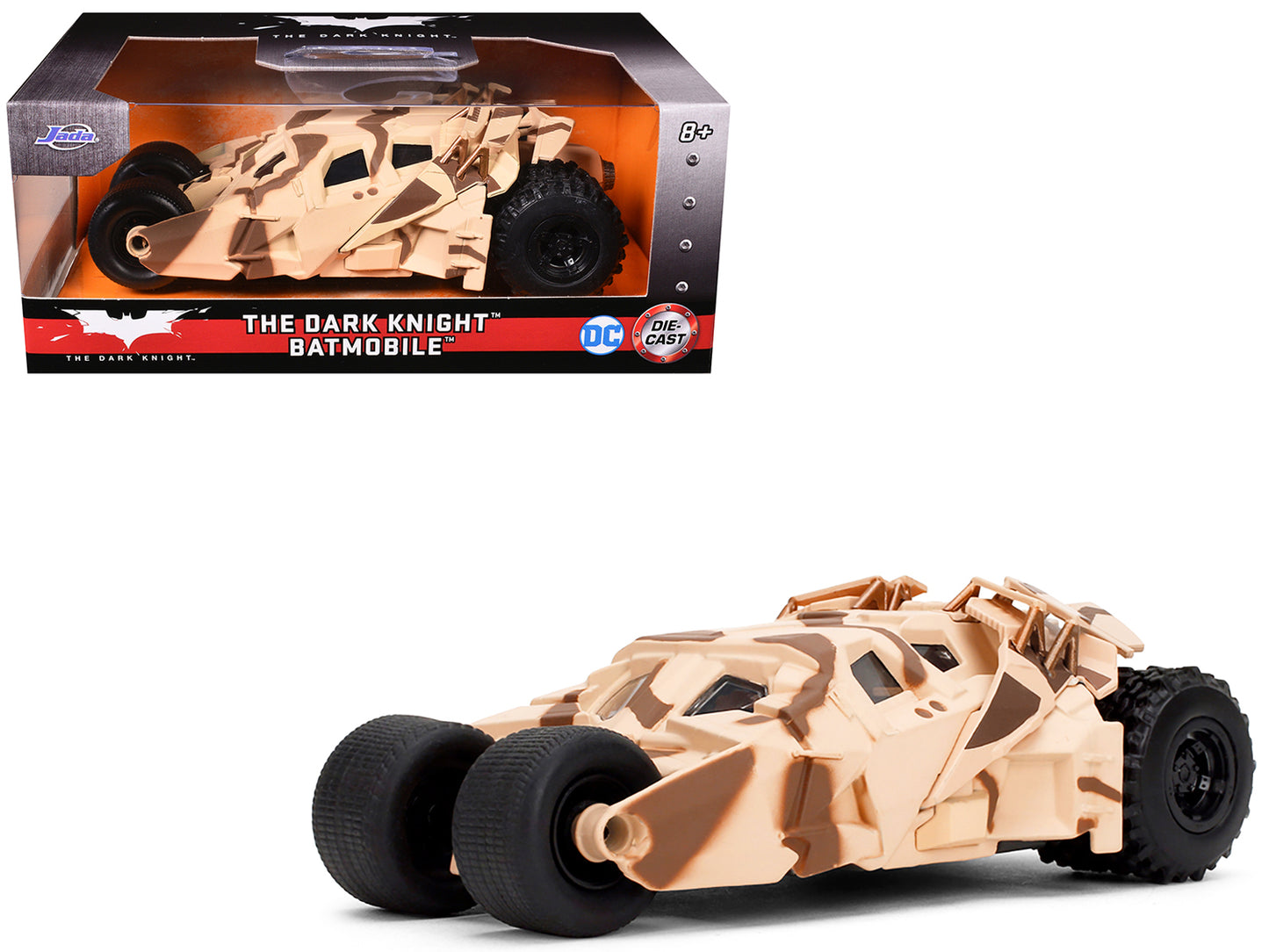 Batmobile Tumbler Camouflage "The Dark Knight Rises" (2012) Movie "Hollywood Rides" Series 1/32 Diecast Model Car by Jada-DiecastModeler.com