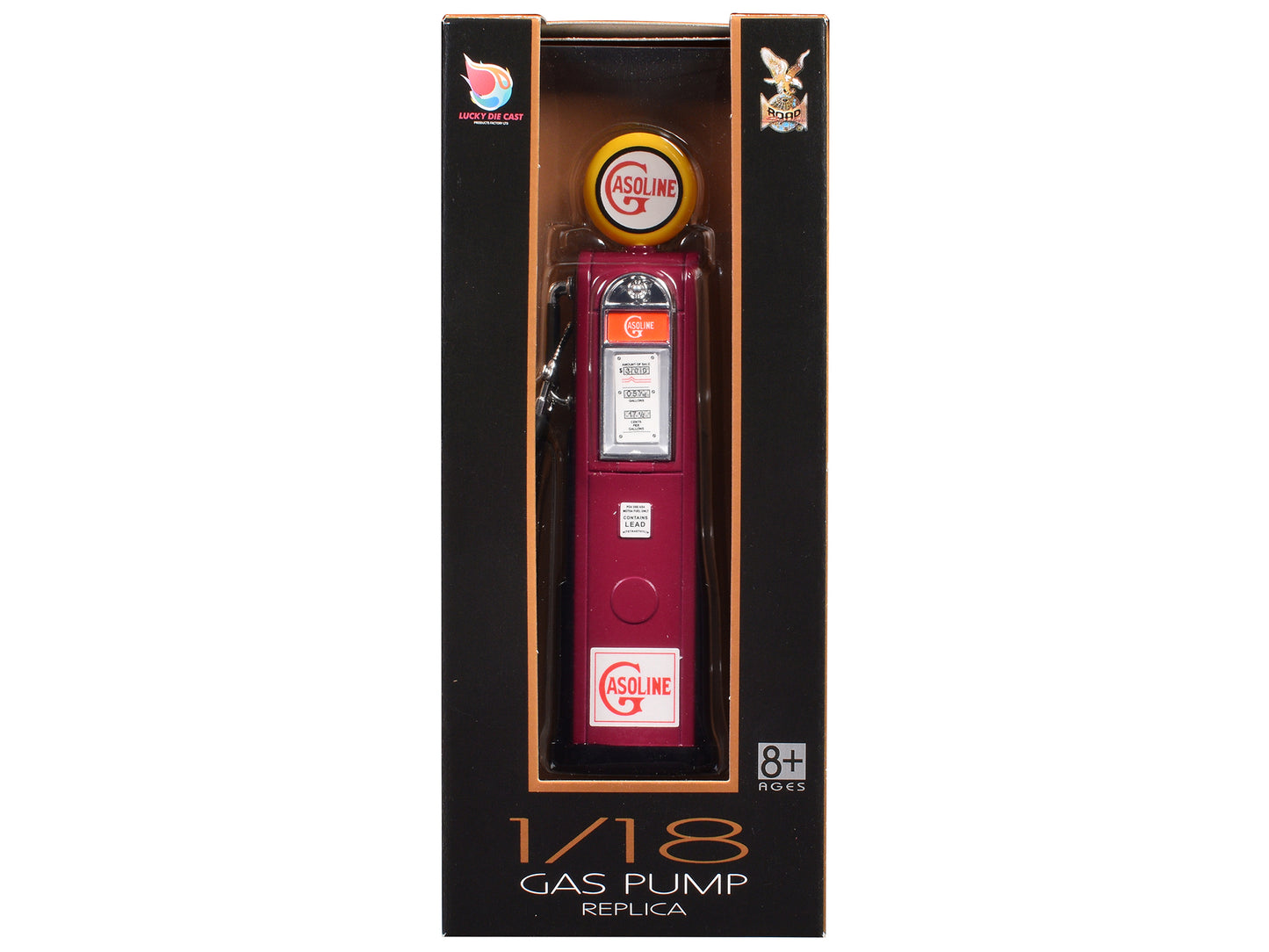 "Gasoline" Vintage Digital Gas Pump Replica 1/18 Diecast Replica by Road Signature