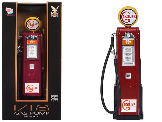 "Gasoline" Vintage Digital Gas Pump Replica 1/18 Diecast Replica by Road Signature