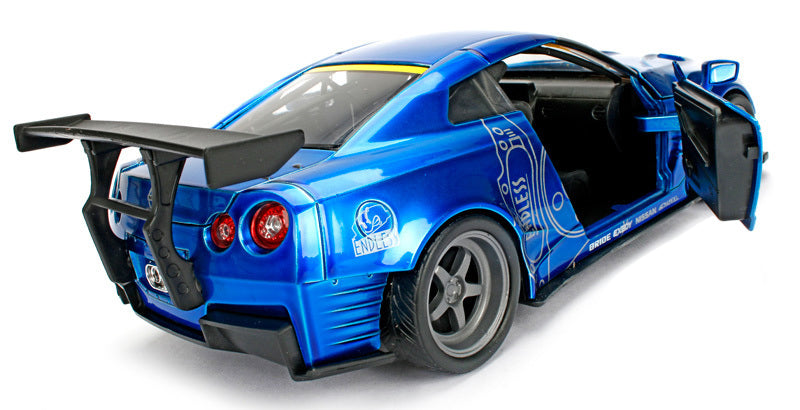 2009 Nissan GT-R (R35) Ben Sopra Blue JDM Tuners 1/24 Diecast Model Car  by Jada-DiecastModeler.com