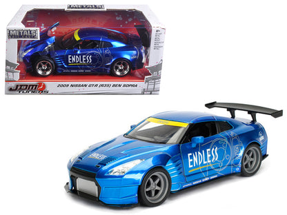 2009 Nissan GT-R (R35) Ben Sopra Blue JDM Tuners 1/24 Diecast Model Car  by Jada-DiecastModeler.com