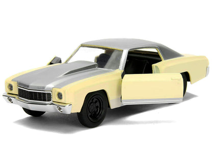 Chevrolet Monte Carlo Cream with Silver Hood and Top "The Fast and the Furious: Tokyo Drift" (2006) Movie "Fast & Furious" Series 1/32 Diecast Model Car by Jada