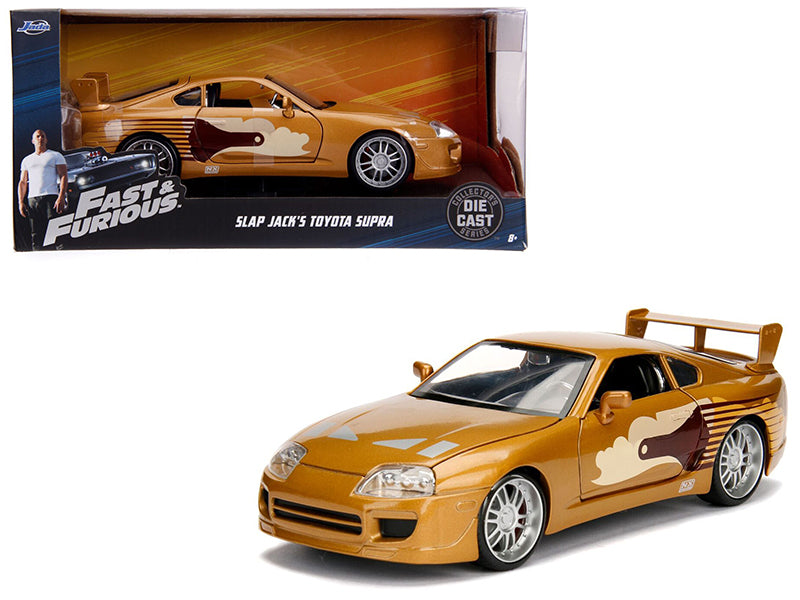 Slap Jack's Toyota Supra Gold "Fast & Furious" Movie 1/24 Diecast Model Car by Jada-DiecastModeler.com
