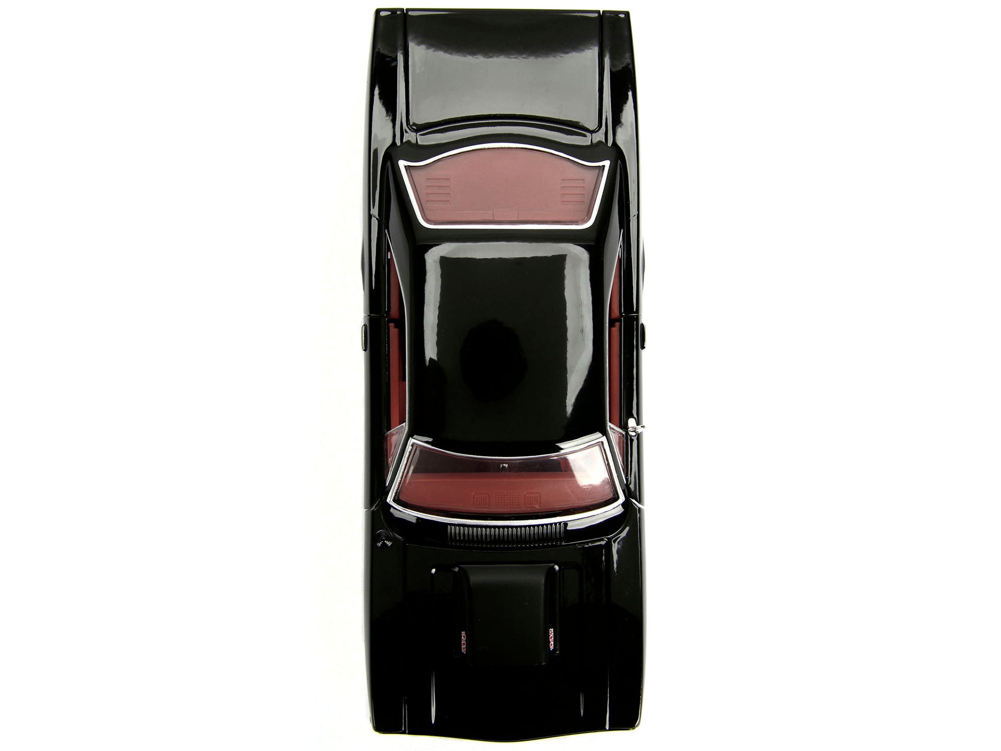 1970 Plymouth Road Runner 440 Black with Red Interior "Bigtime Muscle" Series 1/24 Diecast Model Car by Jada-DiecastModeler.com