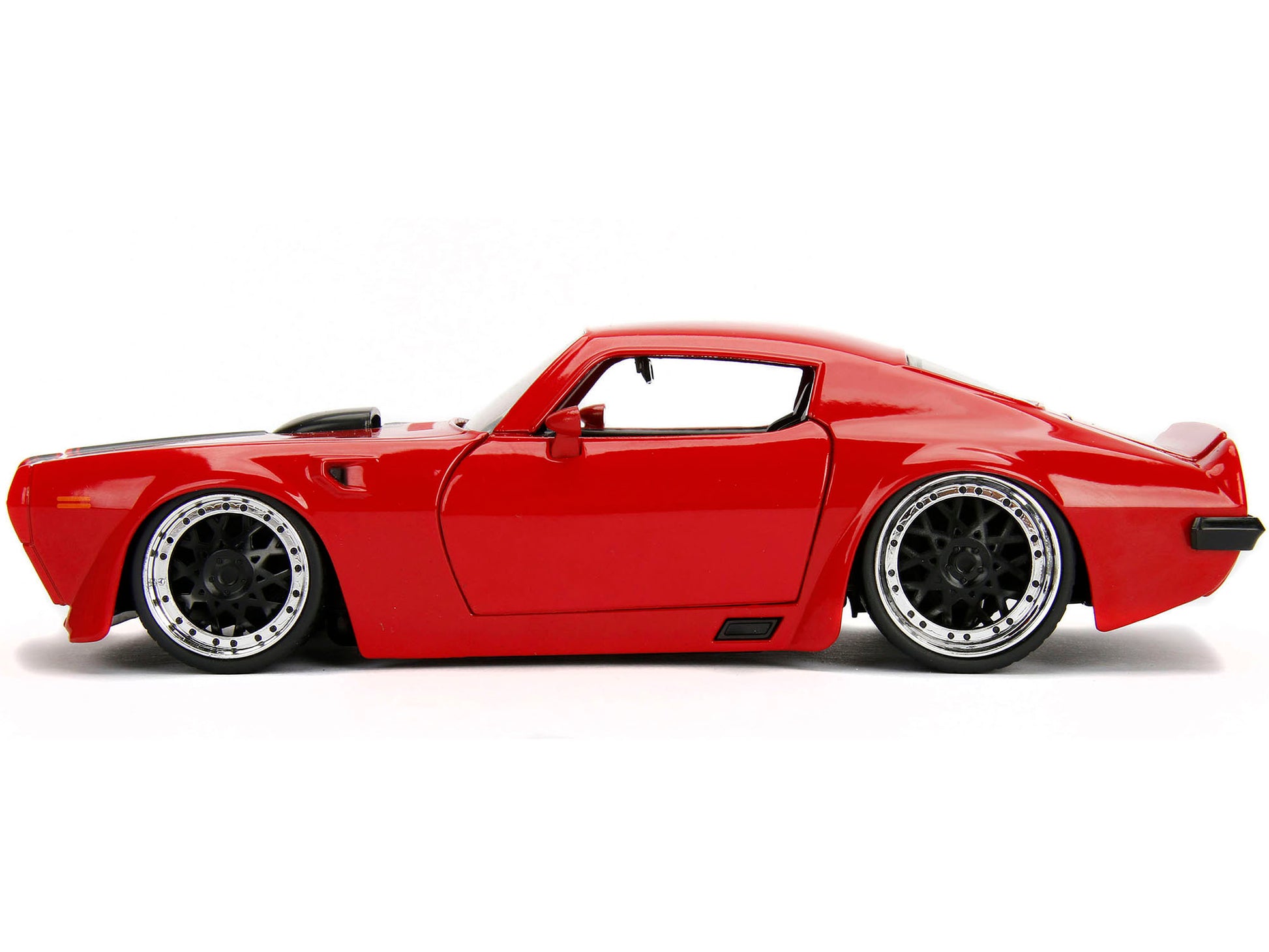 1972 Pontiac Firebird Red with Black Hood Stripe "Bigtime Muscle" Series 1/24 Diecast Model Car by Jada-DiecastModeler.com