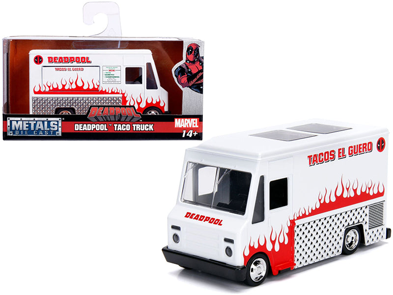 Deadpool Taco Truck White "Marvel" Series 1/32 Diecast Model by Jada-DiecastModeler.com