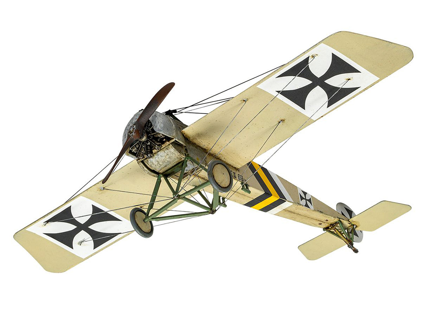 Level 2 Model Kit Fokker E.II Eindecker Fighter Aircraft 1/72 Plastic Model Kit by Airfix