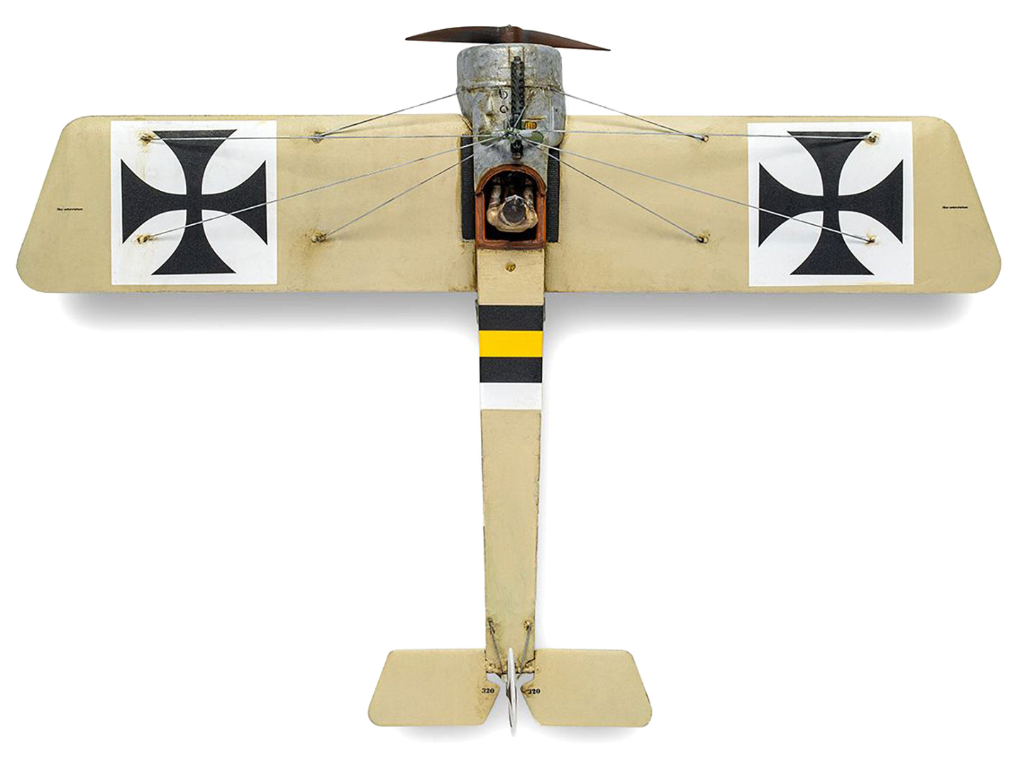 Level 2 Model Kit Fokker E.II Eindecker Fighter Aircraft 1/72 Plastic Model Kit by Airfix