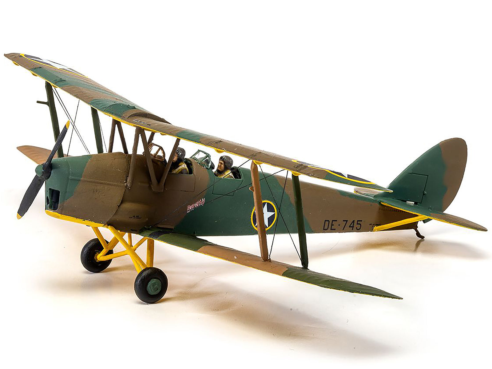 Level 2 Model Kit De Havilland Tiger Moth Aircraft with 2 Scheme Options 1/72 Plastic Model Kit by Airfix-DiecastModeler.com