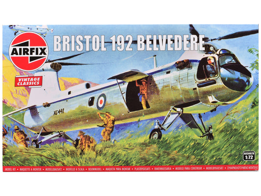 Level 2 Model Kit Bristol 192 Belvedere Helicopter with 2 Scheme Options 1/72 Plastic Model Kit by Airfix-DiecastModeler.com